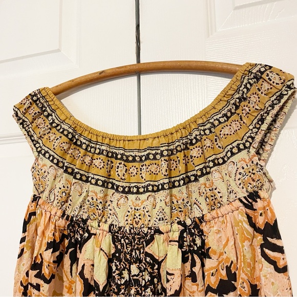 Free People Off-Shoulder Floral Mini Dress - Yellow, Pink, Black - Picture 10 of 10